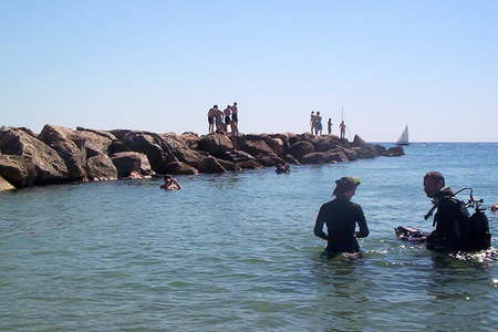 Baptême plongée bord plage Barcarès