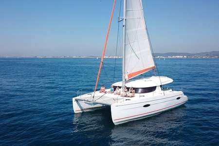 Bapteme catamaran voile Frontignan