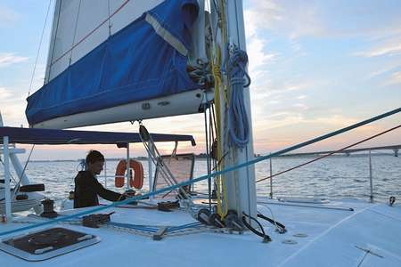 Sortie catamaran voile St Nazaire