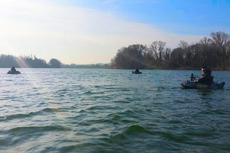 Pêche float tube black-bass