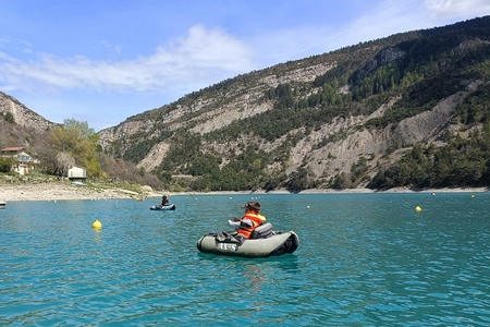 Pêche float-tube Lac de Castillon - 04