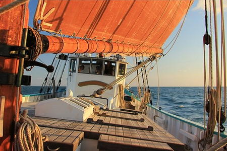 Sortie bateau traditionnel ile Groix
