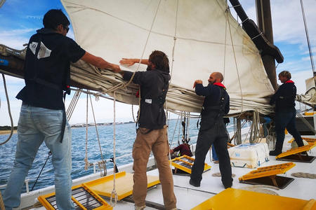 Voile vieux gréement Rochelle