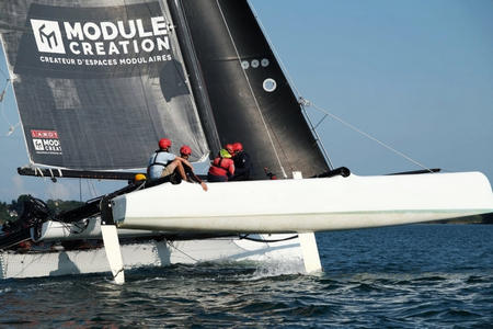 Catamaran course Golfe Morbihan