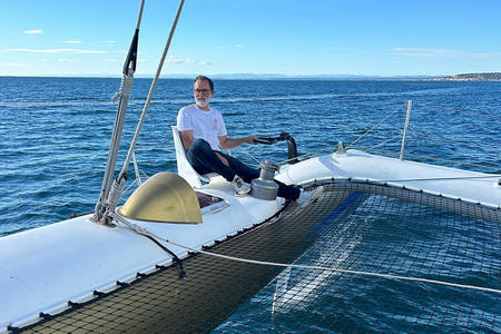 Trimaran course voile Bretagne